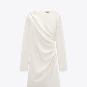 Zara Short Dress with Side Ruching
